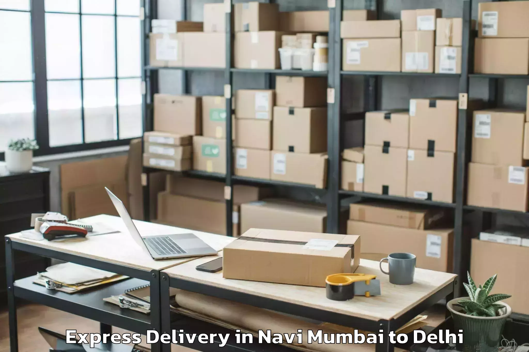 Expert Navi Mumbai to Bawana Express Delivery